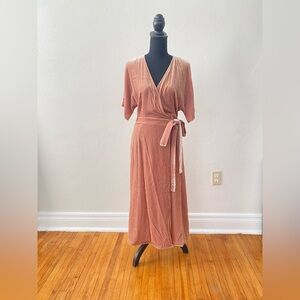 Anthropologie Mauve Wrap Dress